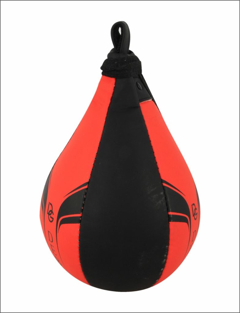 Pallone Doppio Fox-Fight Per Allenamento Boxe - In Vera Pelle, Con Corde Elastiche E Moschettone