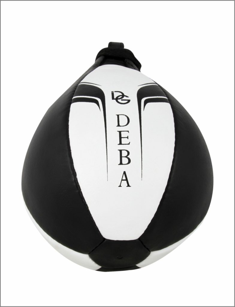 Boxsack Speedball Punching Ball Training Deba Doppelendball Aus PU-Leder – Boxsack Speedball Für Schlagtraining – Inkl. Befestigung PU Leder Boxball